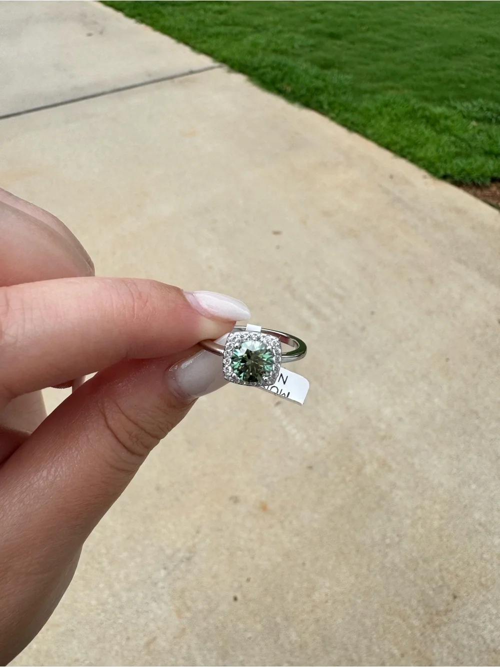 Sterling Silver Oceanic Halo Ring - SS925